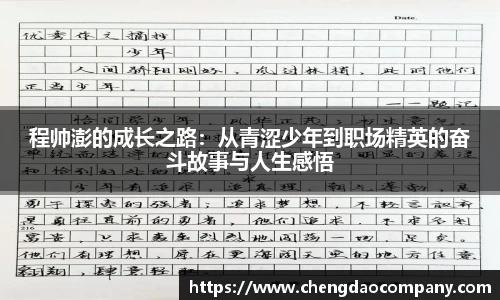 程帅澎的成长之路：从青涩少年到职场精英的奋斗故事与人生感悟